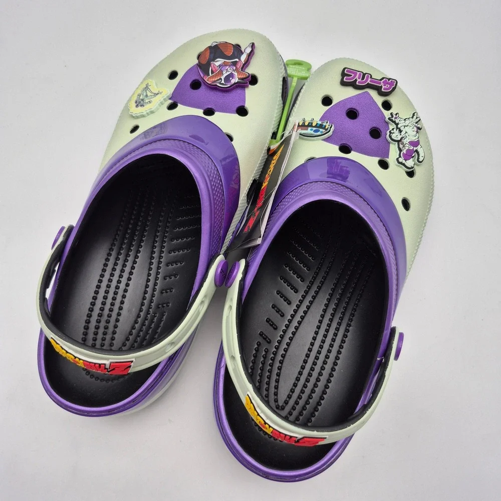 Crocs Dragon Ball Z Frieza Classic Clogs Purple Men's Size 10 Shoes Casual
